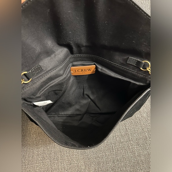 J. Crew black suede bag with bronze hardware - Picture 7 of 10